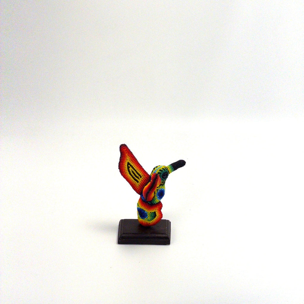 Aguila Huichol Con Chaquira - Arte Huichol Wixárika - Vista 4