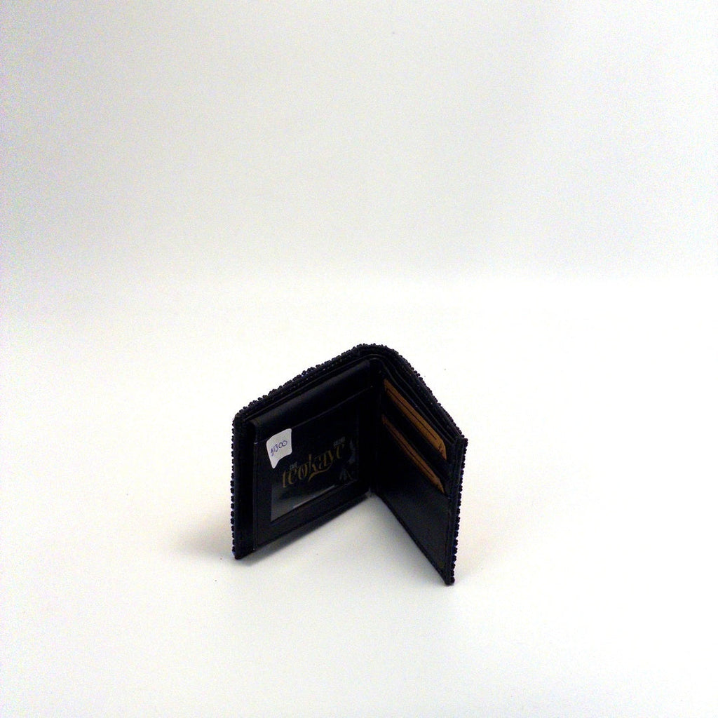 Billetera Huichol Chaquira Diseño Rombos - Arte Huichol Wixárika - Vista 4