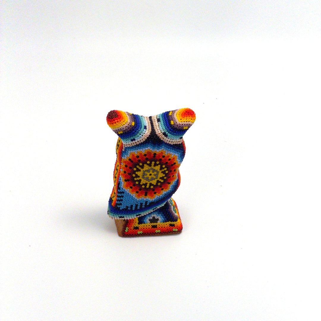 Buho De Chaquira Huichol - Arte Huichol Wixárika - Vista 10