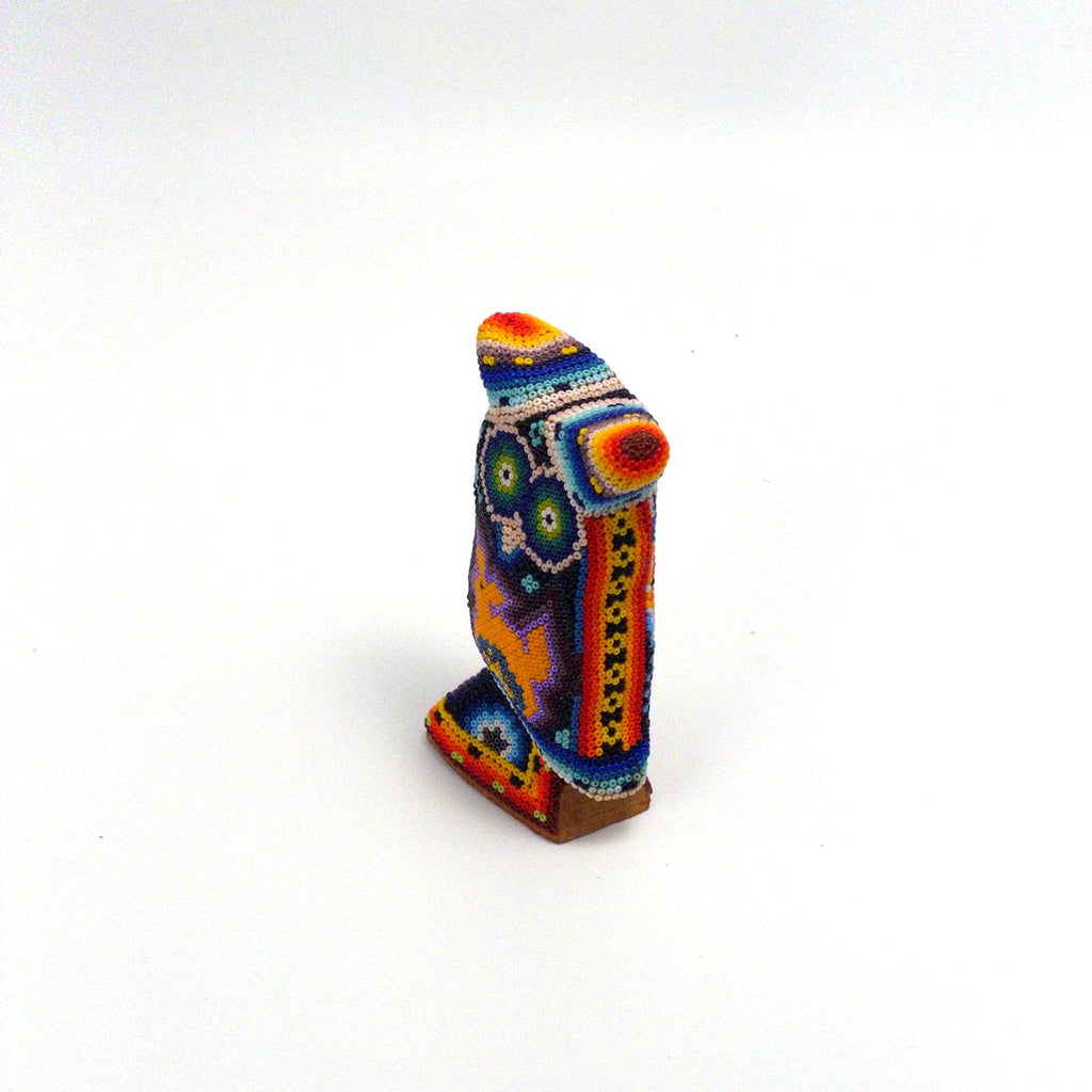Buho De Chaquira Huichol - Arte Huichol Wixárika - Vista 8