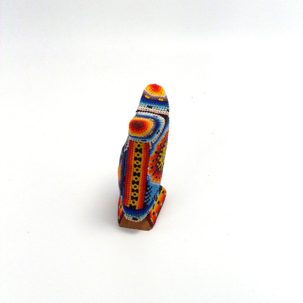 Buho De Chaquira Huichol - Arte Huichol Wixárika - Vista 9