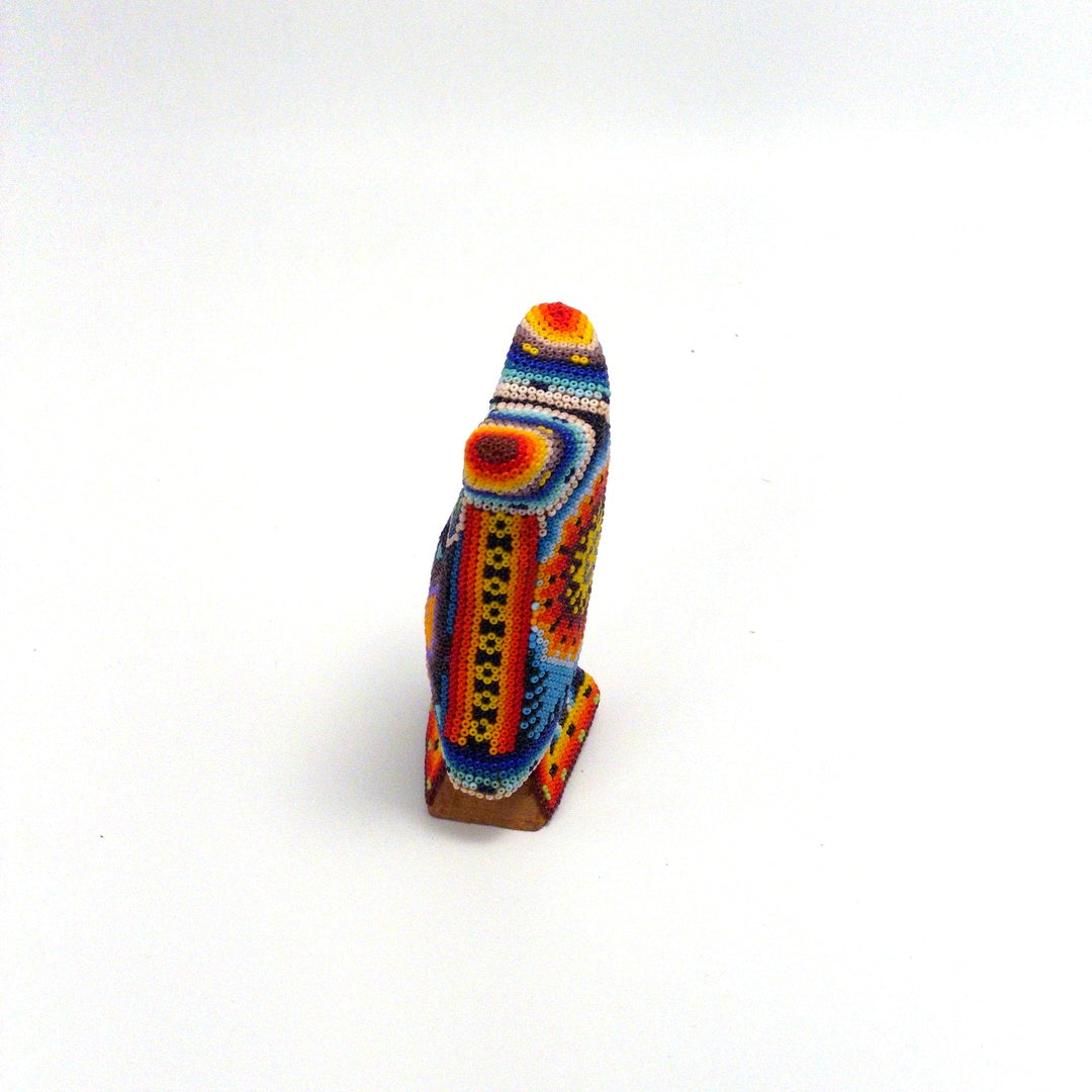 Buho De Chaquira Huichol - Arte Huichol Wixárika - Vista 9
