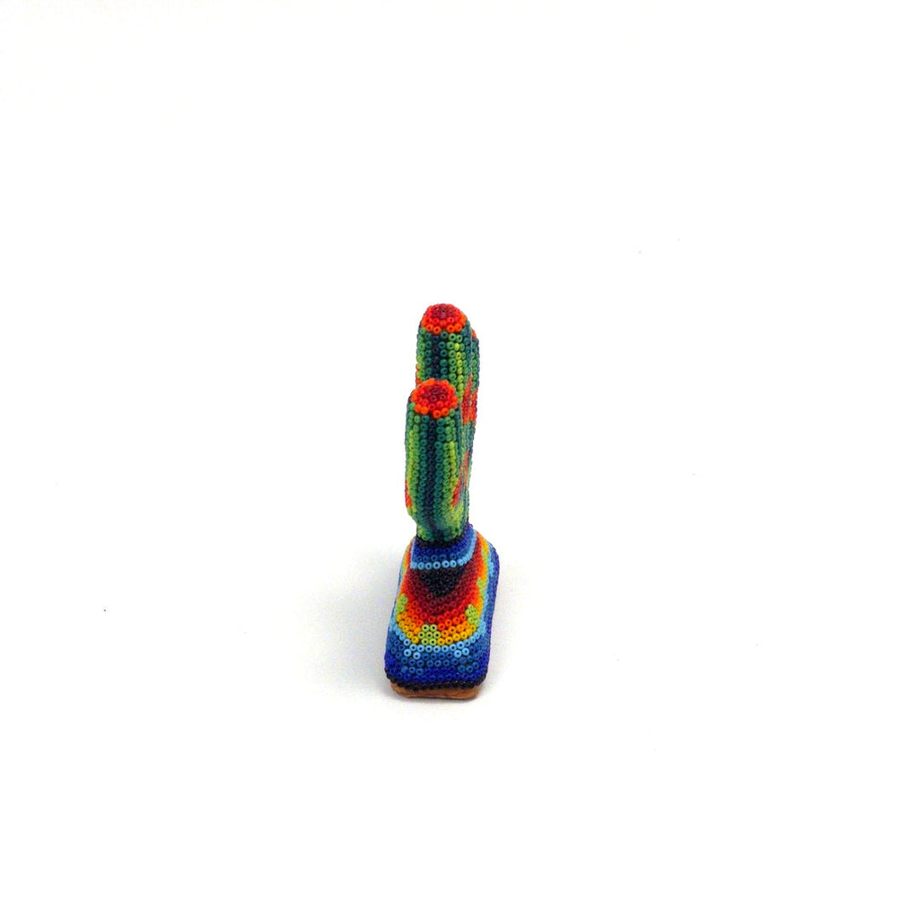 Cactus Huichol Con Chaquira - Arte Huichol Wixárika - Vista 12