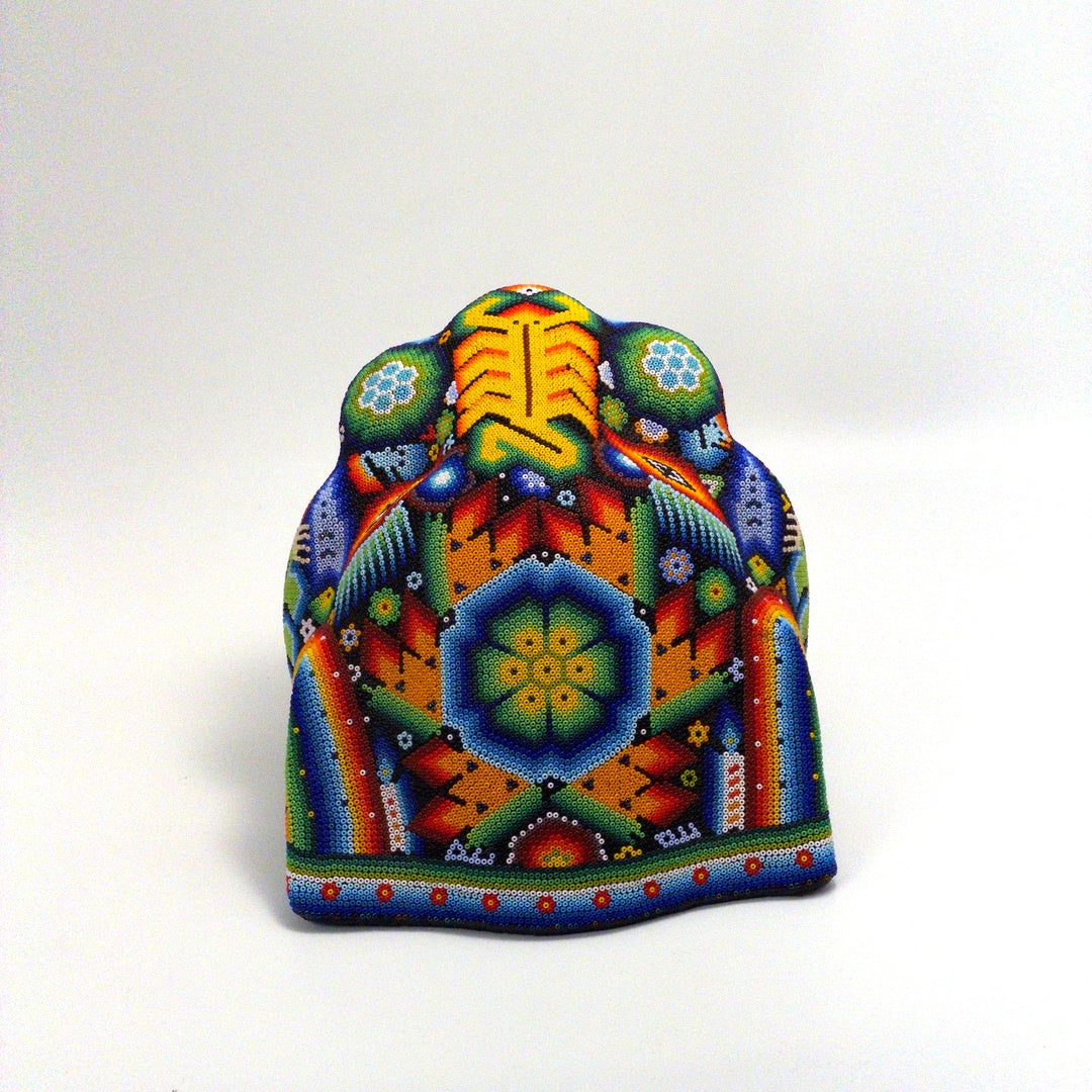 Calavera Huichol Chaquira Multicolor - Arte Huichol Wixárika - Vista 11