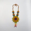 Collar Floral Chaquira Artesanal - Arte Huichol Wixárika