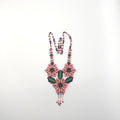 Collar Flores Huichol Chaquira Rosa - Arte Huichol Wixárika
