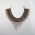 Collar Huichol Chaquira Negro Dorado - Arte Huichol Wixárika