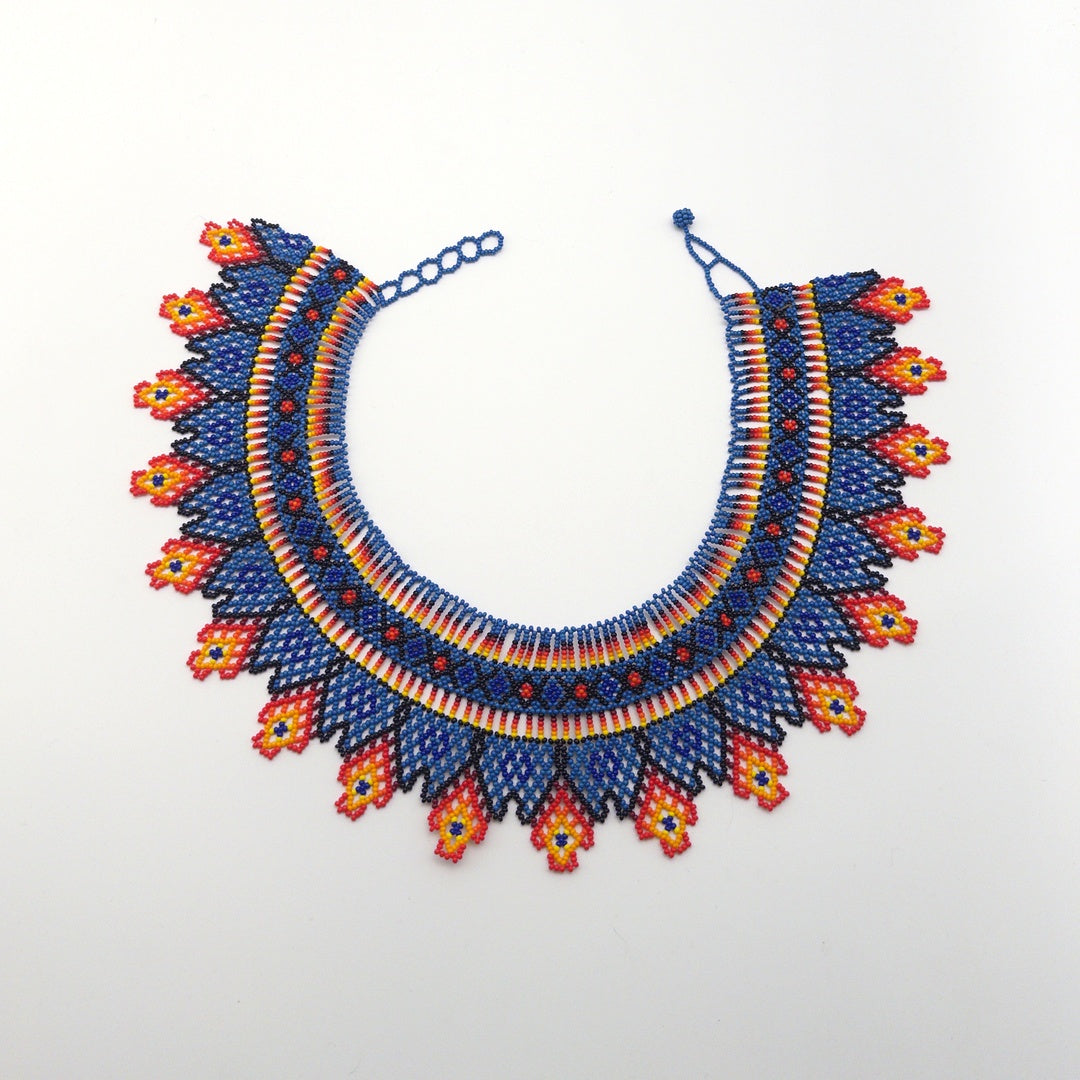 Collar Azul y Naranja