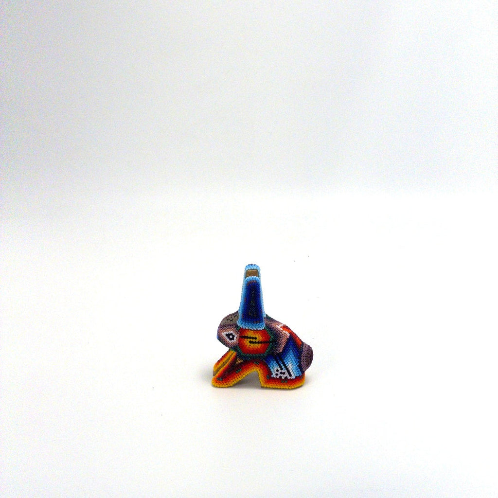 Conejo Huichol Chaquira - Arte Huichol Wixárika - Vista 2