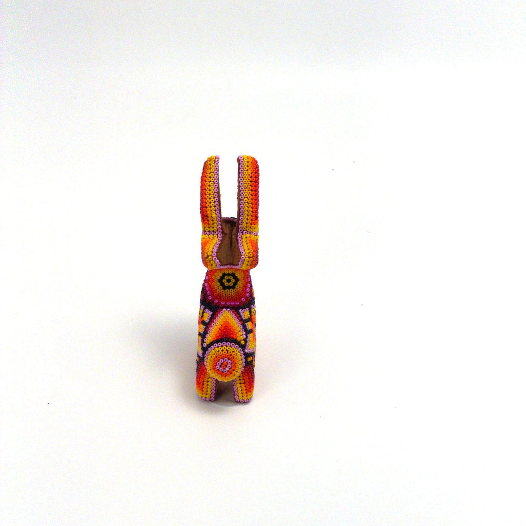 Conejo Huichol De Chaquira - Arte Huichol Wixárika - Vista 5