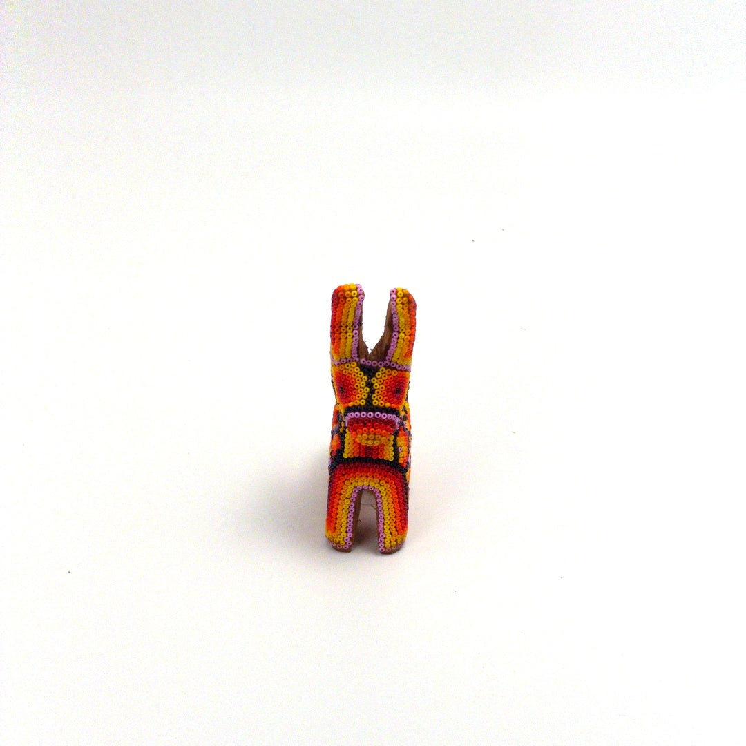 Conejo Huichol De Chaquira - Arte Huichol Wixárika - Vista 8