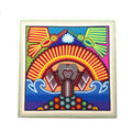 Cuadro Huichol Sol Y Colibríes - Arte Huichol Wixárika