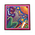 Cuadro Huichol Venado Y Sol - Arte Huichol Wixárika