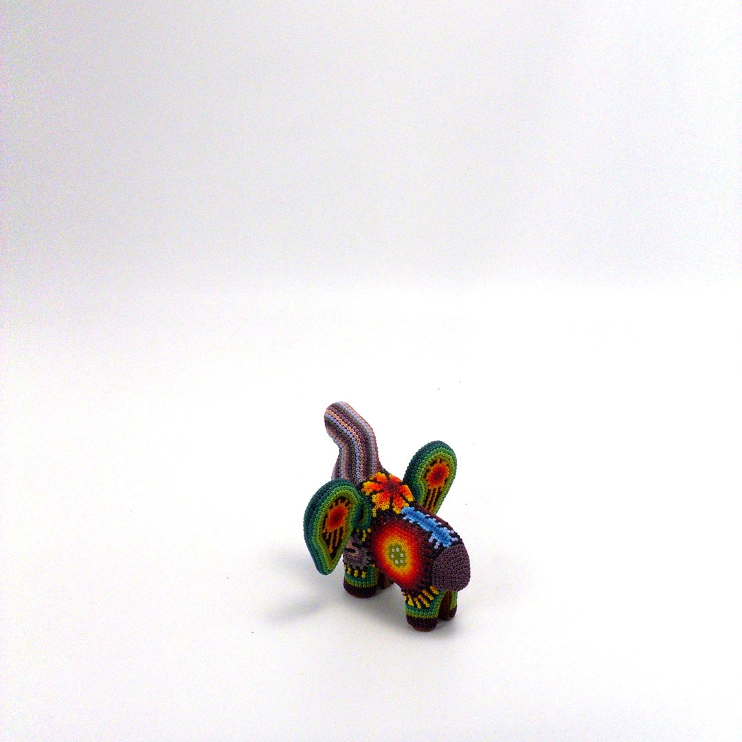 Elefante De Chaquira Huichol - Arte Huichol Wixárika - Vista 10