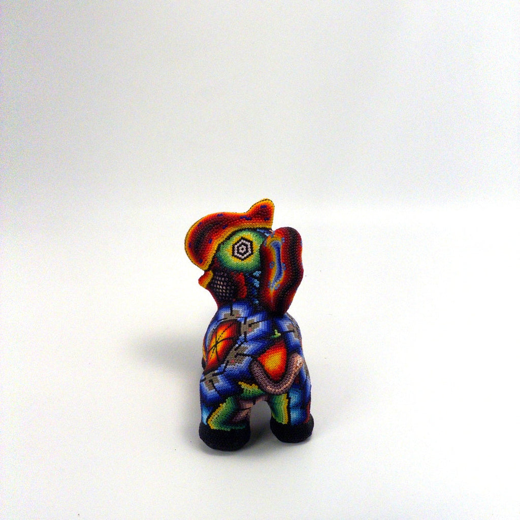 Elefante De Chaquira Huichol - Arte Huichol Wixárika - Vista 3