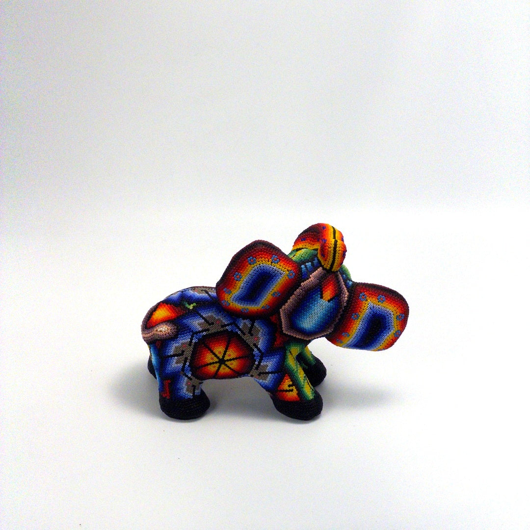 Elefante De Chaquira Huichol - Arte Huichol Wixárika - Vista 5