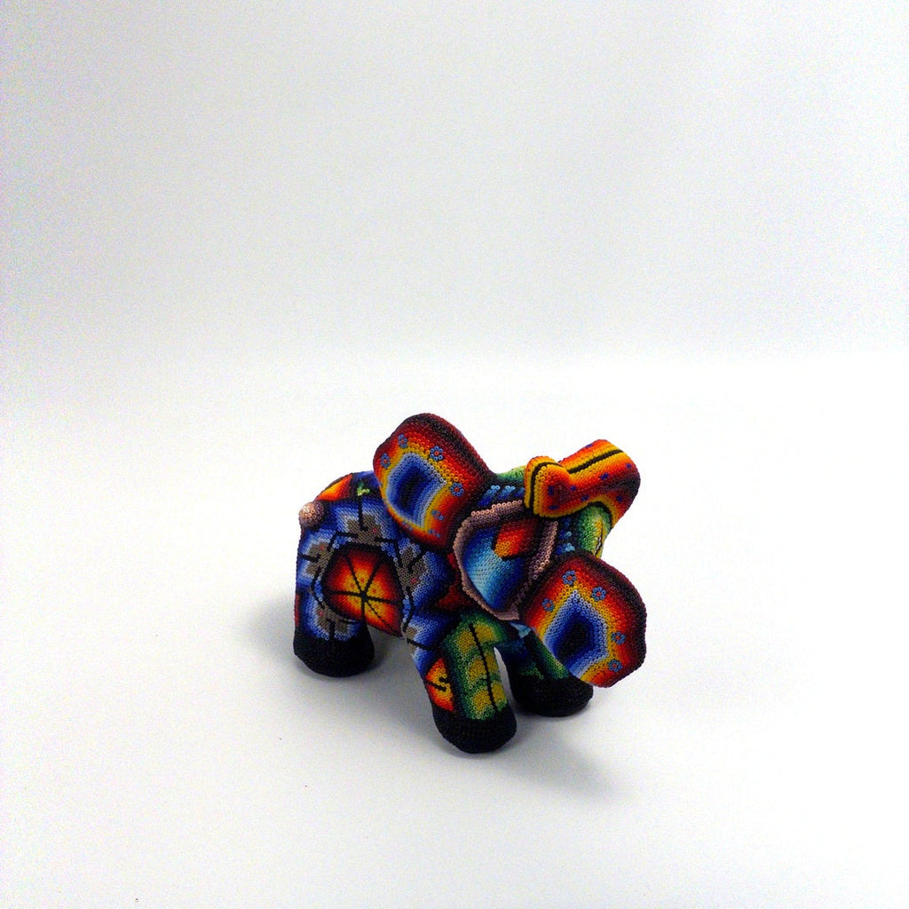 Elefante De Chaquira Huichol - Arte Huichol Wixárika - Vista 6