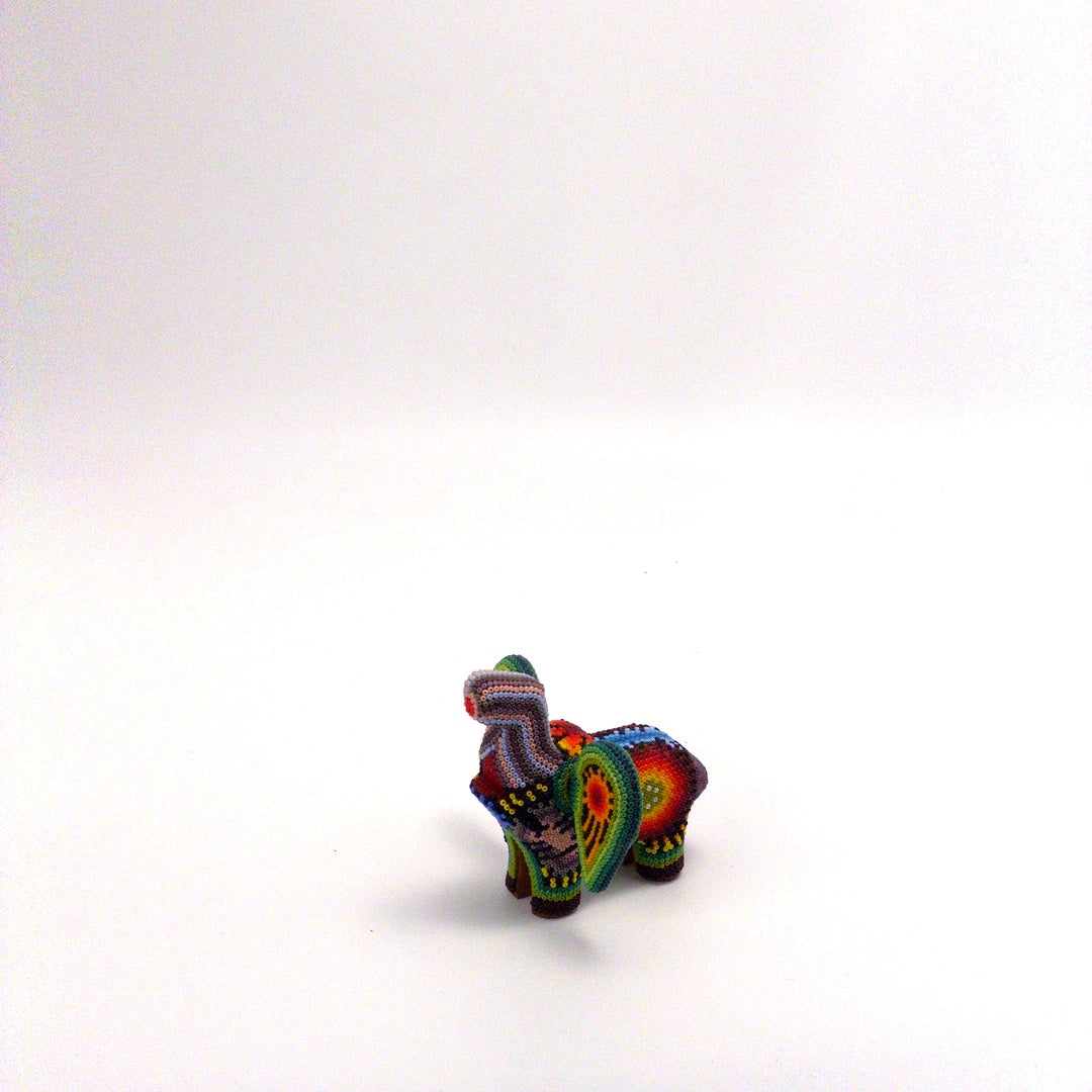 Elefante De Chaquira Huichol - Arte Huichol Wixárika - Vista 9