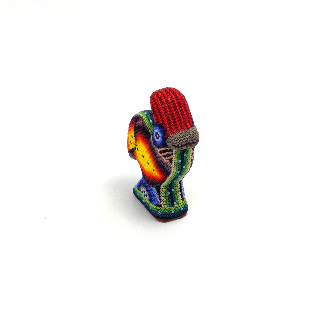 Gallo Huichol De Chaquira - Arte Huichol Wixárika - Vista 2