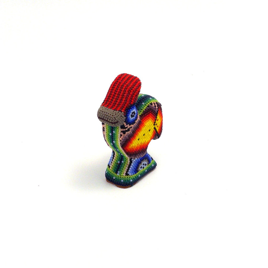 Gallo Huichol De Chaquira - Arte Huichol Wixárika - Vista 3
