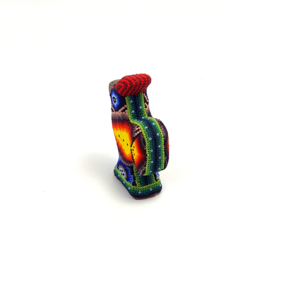 Gallo Huichol De Chaquira - Arte Huichol Wixárika - Vista 5