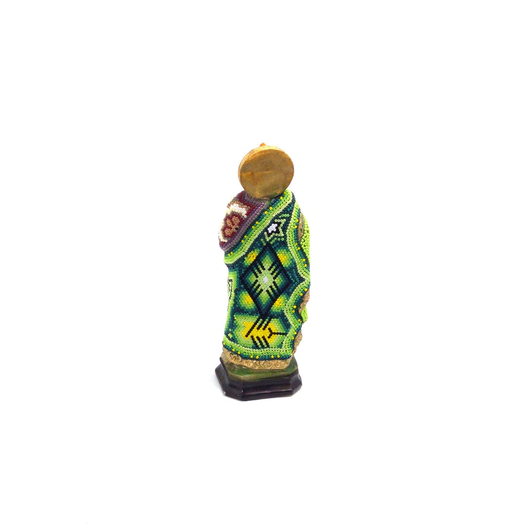 San Judas Tadeo Huichol Chaquira - Arte Huichol Wixárika - Vista 4