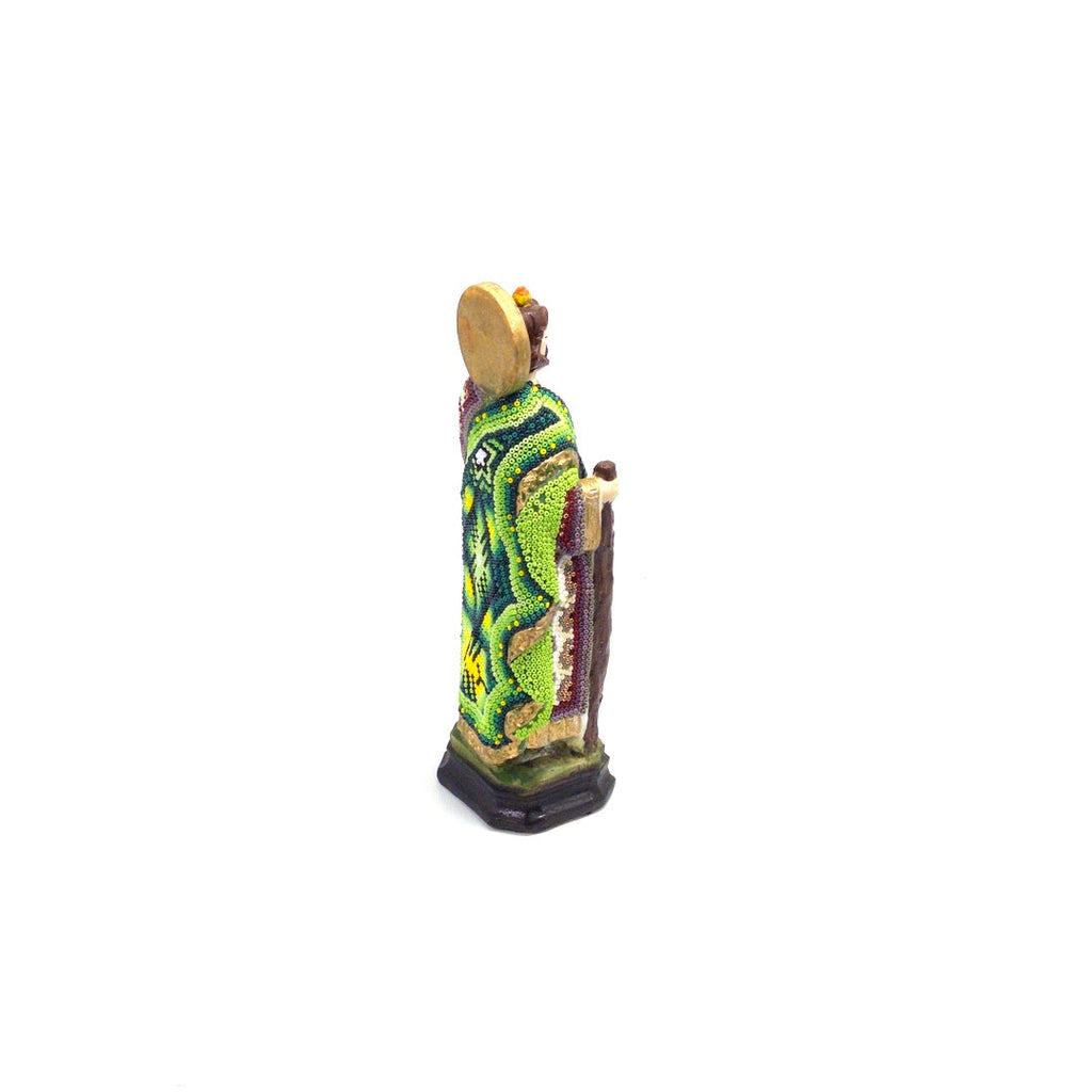 San Judas Tadeo Huichol Chaquira - Arte Huichol Wixárika - Vista 5