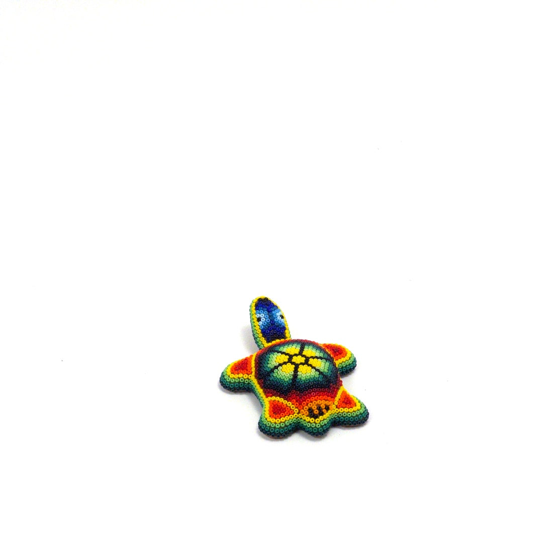 Tortuga Chaquira Arte Huichol - Arte Huichol Wixárika - Vista 14