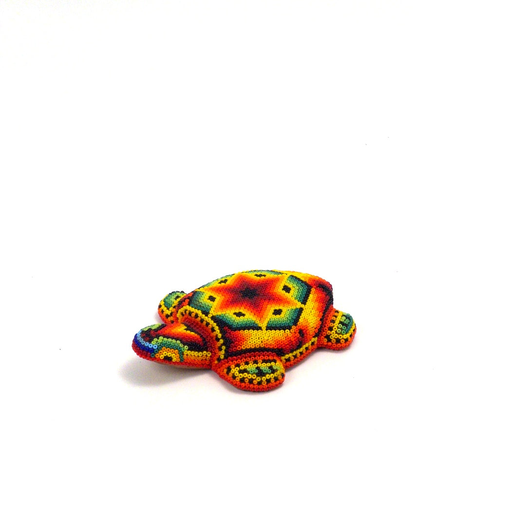 Tortuga Chaquira Arte Huichol - Arte Huichol Wixárika - Vista 2