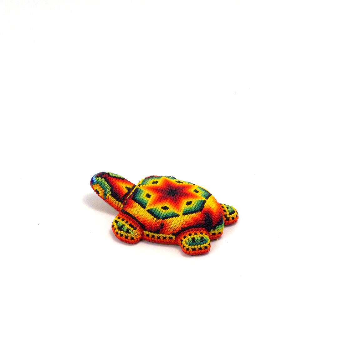 Tortuga Chaquira Arte Huichol - Arte Huichol Wixárika - Vista 3