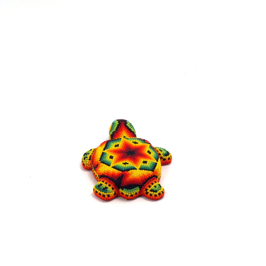 Tortuga Chaquira Arte Huichol - Arte Huichol Wixárika - Vista 4