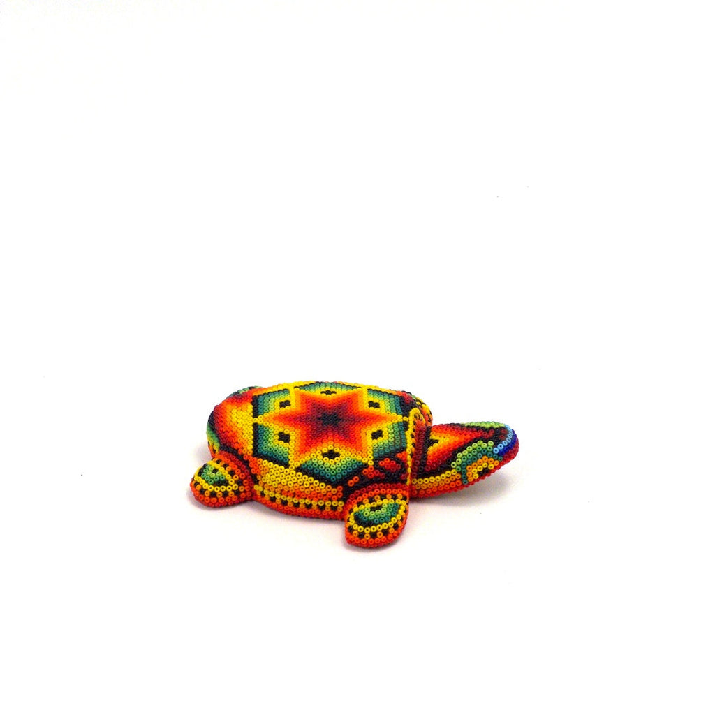 Tortuga Chaquira Arte Huichol - Arte Huichol Wixárika - Vista 6