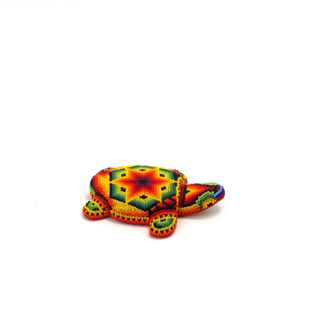 Tortuga Chaquira Arte Huichol - Arte Huichol Wixárika - Vista 6