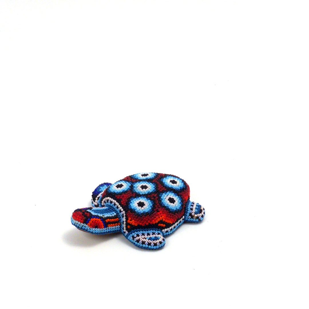 Tortuga Chaquira Arte Huichol - Arte Huichol Wixárika - Vista 2