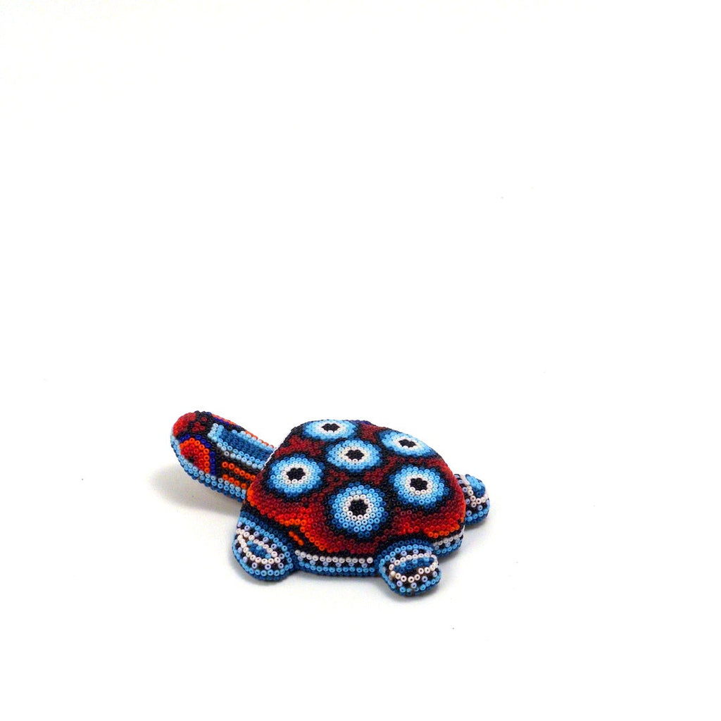 Tortuga Chaquira Arte Huichol - Arte Huichol Wixárika - Vista 3