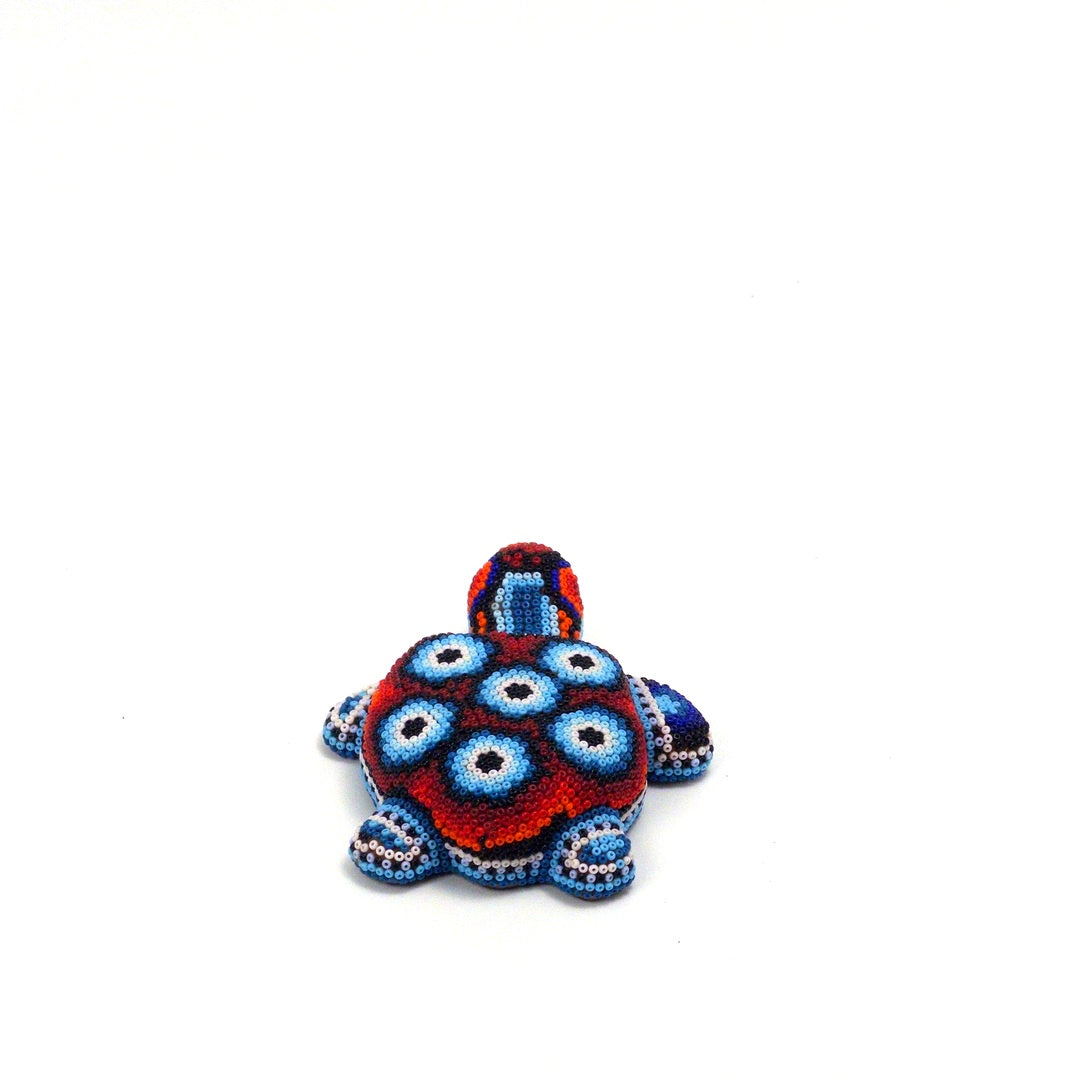 Tortuga Chaquira Arte Huichol - Arte Huichol Wixárika - Vista 4