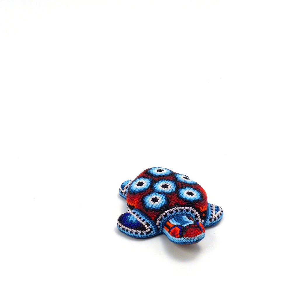 Tortuga Chaquira Arte Huichol - Arte Huichol Wixárika - Vista 7