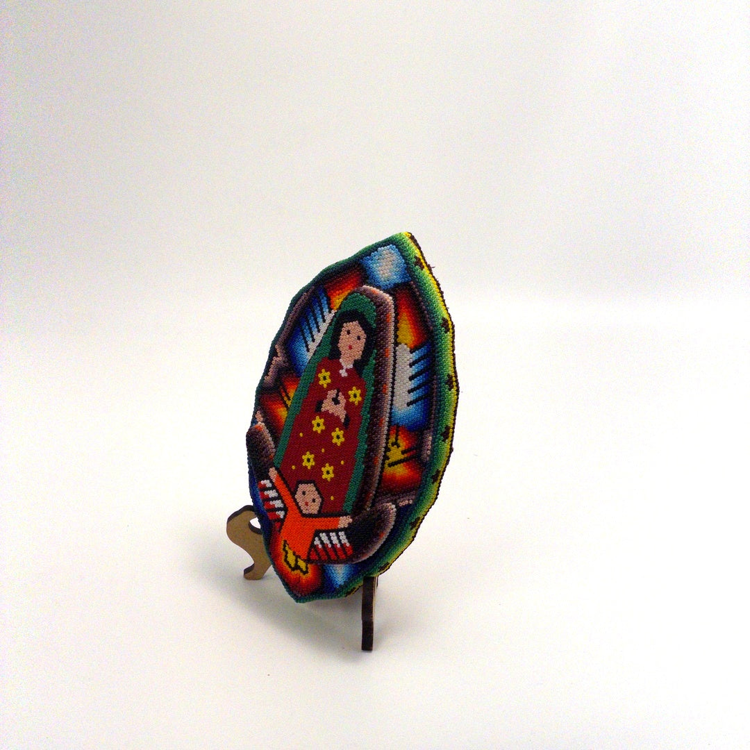 Virgen De Guadalupe Chaquira - Arte Huichol Wixárika - Vista 2