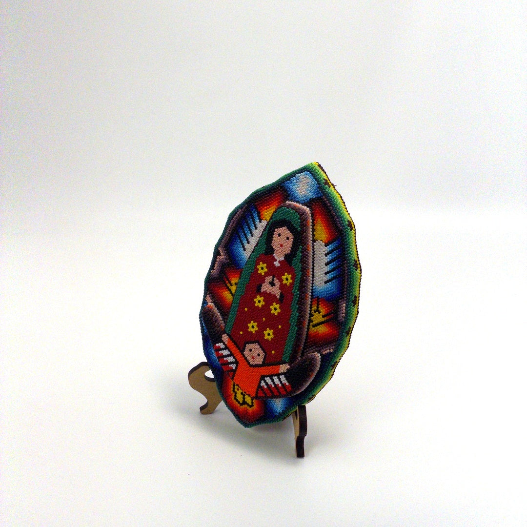 Virgen De Guadalupe Chaquira - Arte Huichol Wixárika - Vista 5